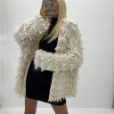 cardigan corto senza bottoni peneri